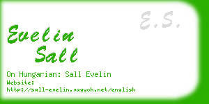 evelin sall business card